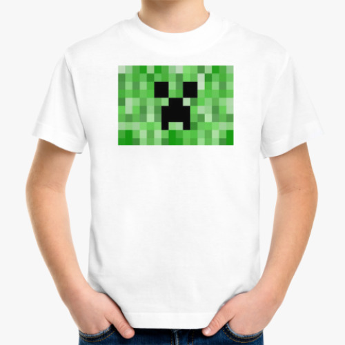 Детская футболка с принтом Minecraft