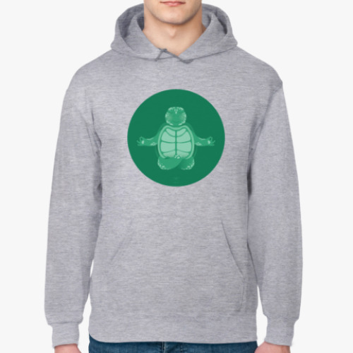 Толстовка худи с принтом Animal Zen: T is for Turtle
