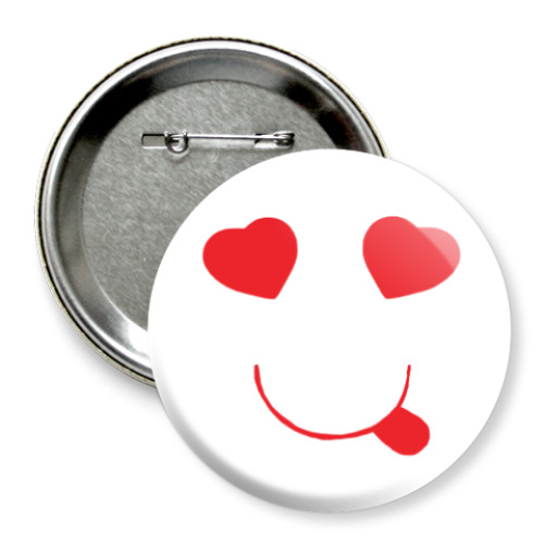 Значок 75мм с принтом любимая улыбка