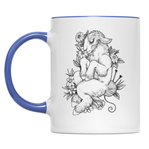 Кружка с принтом Агнец дремлющий