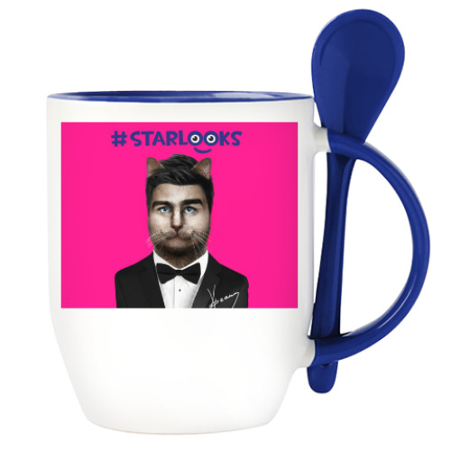 Кружка с ложкой #STARLOOKS