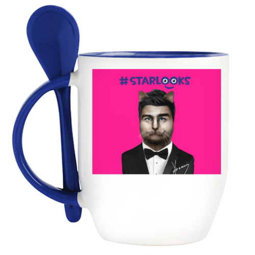 Кружка с ложкой #STARLOOKS