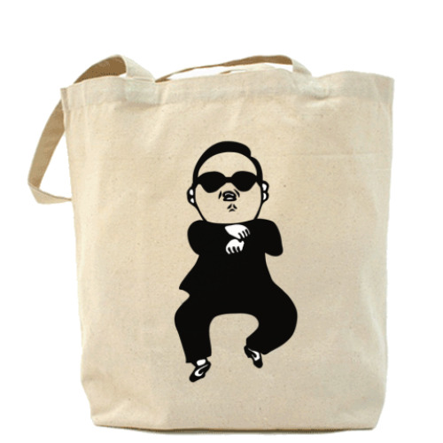 Сумка шоппер с принтом Gangnam style