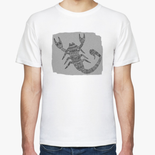 Футболка с принтом Самый стильный скорпион