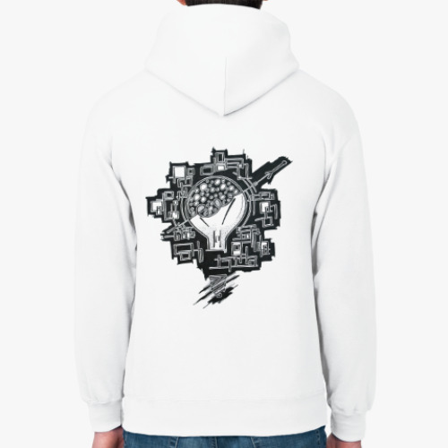 Толстовка худи с принтом Свет Ильича