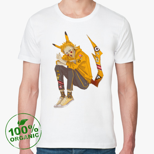 Футболка из органик-хлопка Pikachu v.1