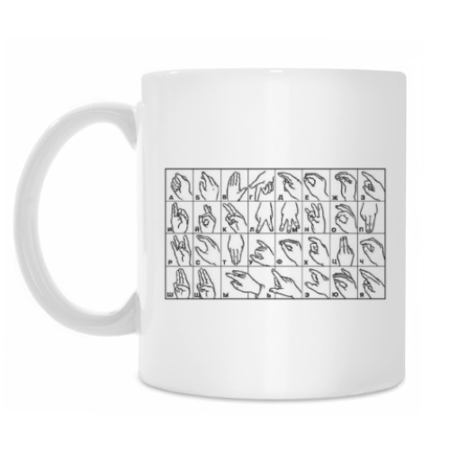 Кружка с принтом Дактиль