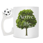 Кружка с футбольным мячиком