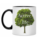 Кружка двухцветная