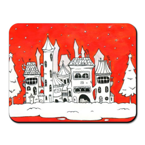 Коврик для мыши с принтом Рождественское настроение