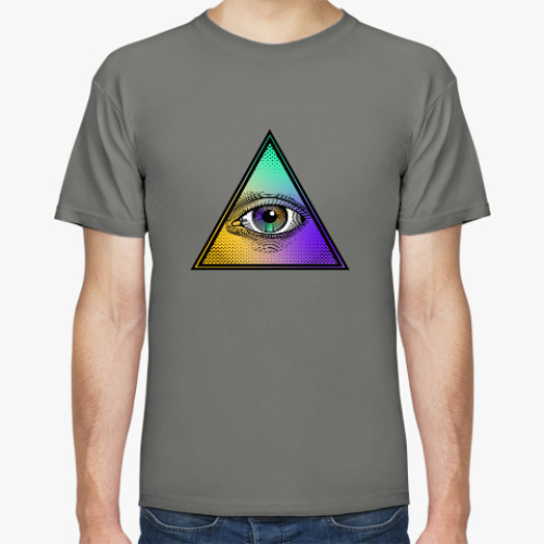 Футболка с принтом Всевидящее Око.