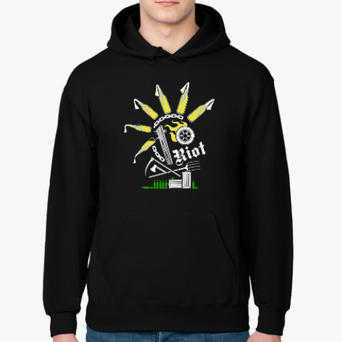 Толстовка худи с принтом Бунтарь