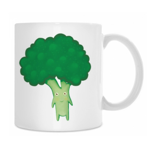 Кружка с принтом Веселые овощи