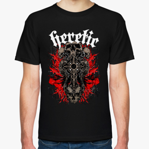 Футболка с принтом Heretic
