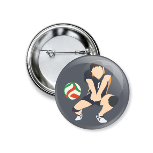 Значок 37мм с принтом Дайчи Савамура Haikyuu!! Волейбол!!