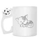 Кружка с футбольным мячиком