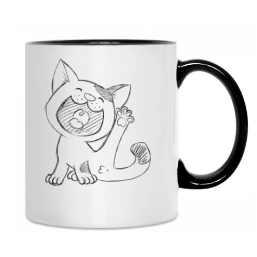 Кружка с принтом Коты
