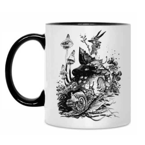 Кружка с принтом Улитка