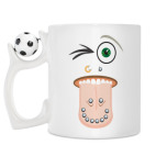 Кружка с футбольным мячиком