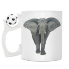 Кружка с футбольным мячиком