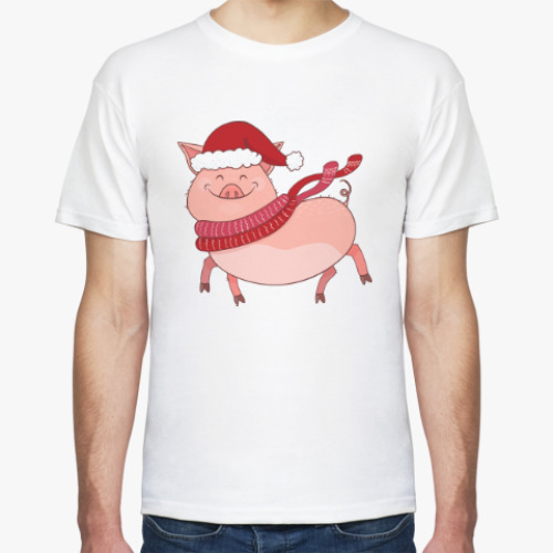 Футболка с принтом Свинка