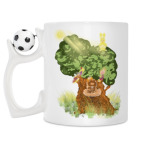 Кружка с футбольным мячиком