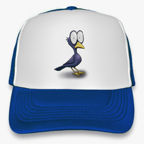 Кепка-тракер с принтом Ворона-удивлёна