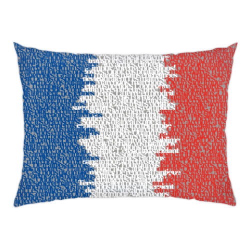 Подушка с принтом Флаг Франции