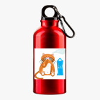 Металлическая бутылка 400 мл UV-DTF