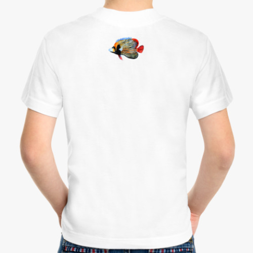 Детская футболка с принтом рыбный день