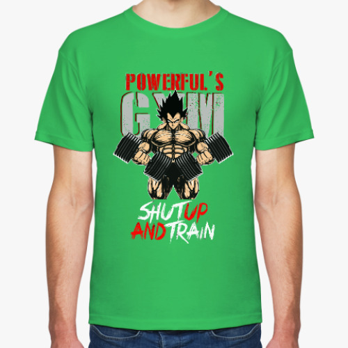 Футболка с принтом Заткнись и тренируйся