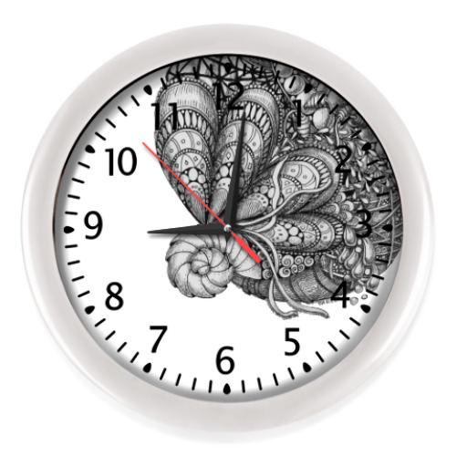 Настенные часы с принтом морская абстракция