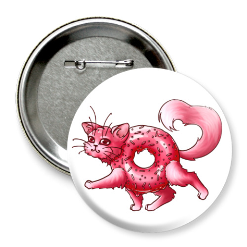 Значок 75мм с принтом Котопончик