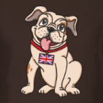 Веселый бульдог