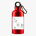 Металлическая бутылка 400 мл UV-DTF