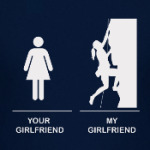 Моя девушка  - скалолазка