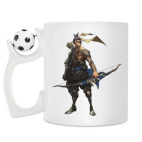Кружка с футбольным мячиком