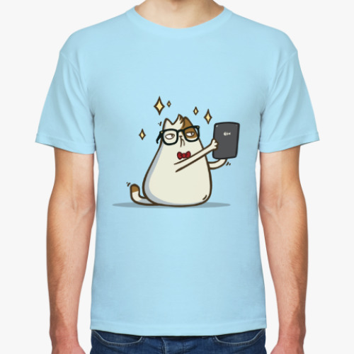 Футболка с принтом Пятничный Котик №4