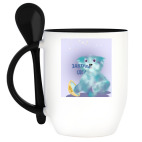 Кружка с ложкой