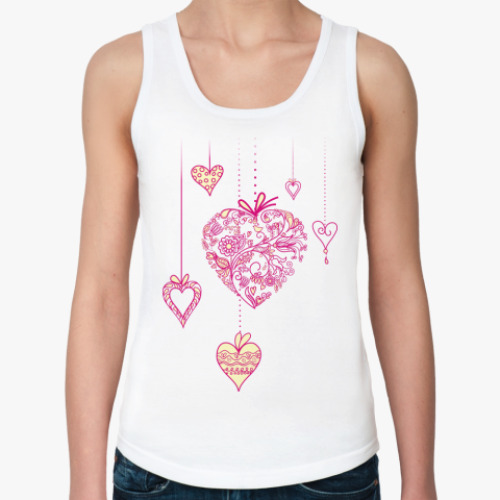 Женская майка с принтом heart