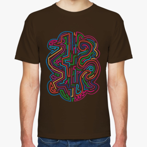 Футболка с принтом Узор хиппи.