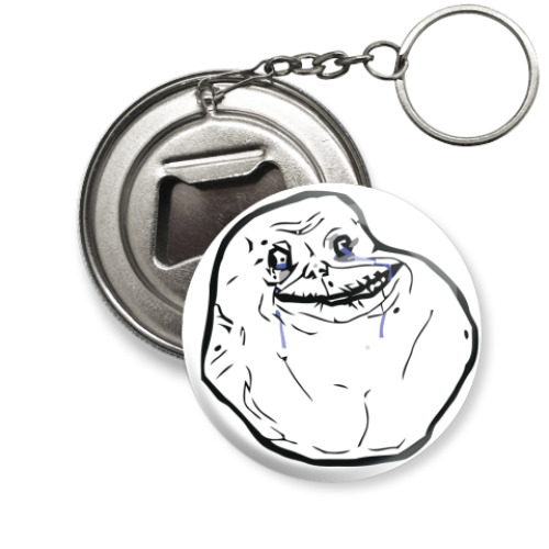 Брелок-открывашка с принтом  Alone