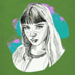 Взгляд с яркими красками