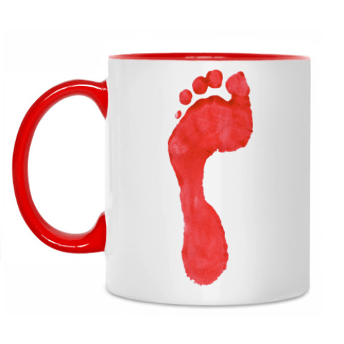 Кружка с принтом След