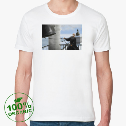 Футболка из органик-хлопка с принтом Звонарь