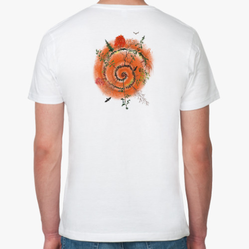 Футболка из органик-хлопка с принтом Lost in the woods