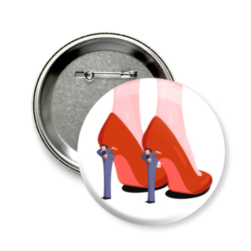 Значок 58мм с принтом Феминизм