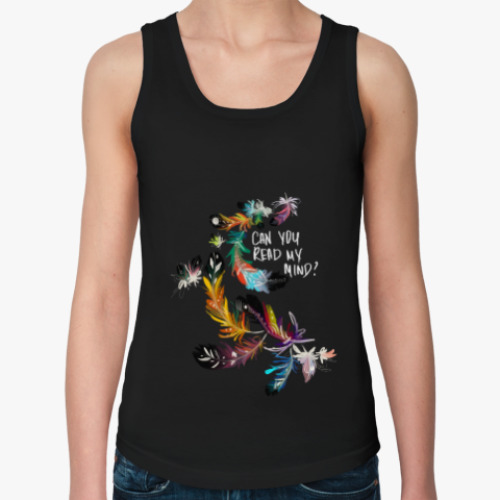 Женская майка с принтом Can you read my mind?