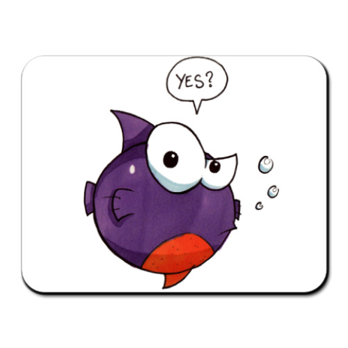 Коврик для мыши с принтом  Fish