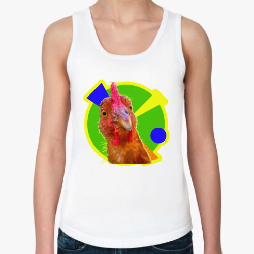 Женская майка с принтом Cock